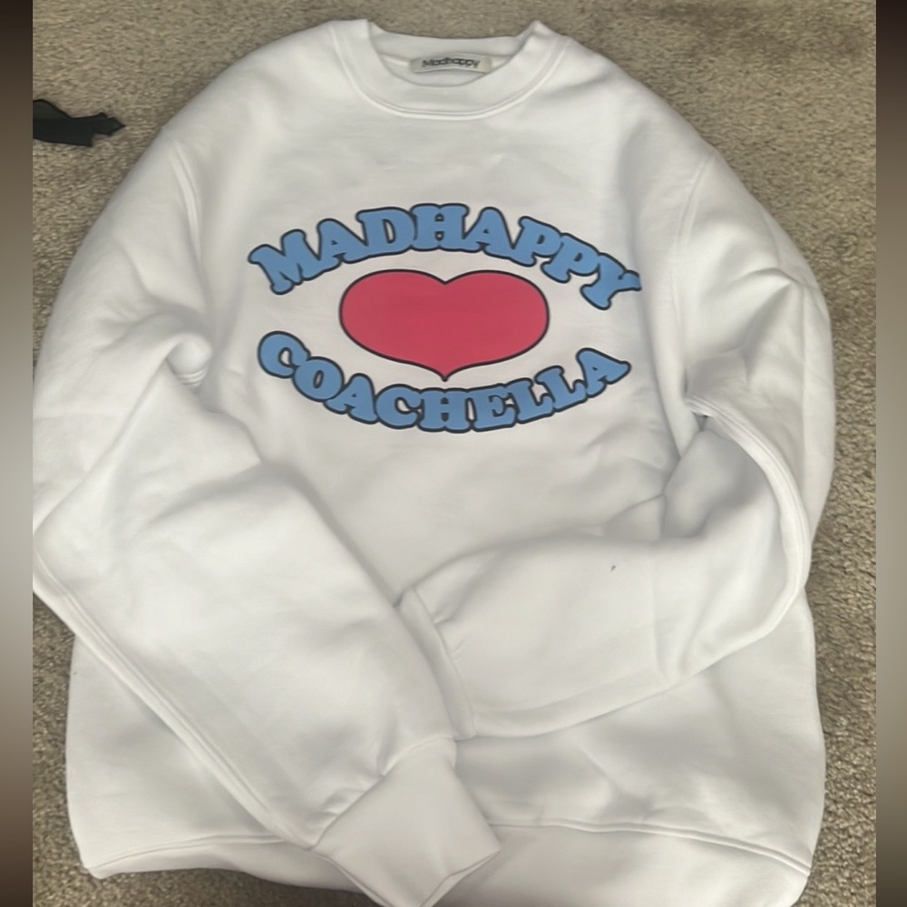 madhappy limited edition coachella crewneck small and medium